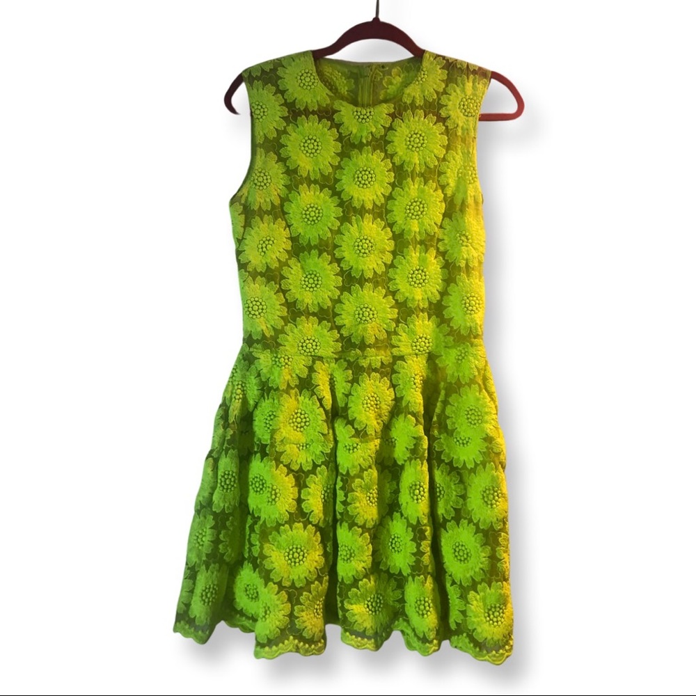 Simone Rocha Embroidered Silk-blend Floral Dress - Picture 4 of 11